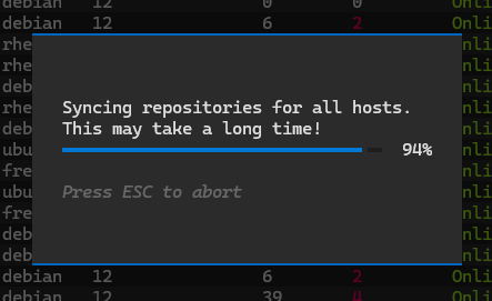 Example of Exosphere TUI Progress Bar